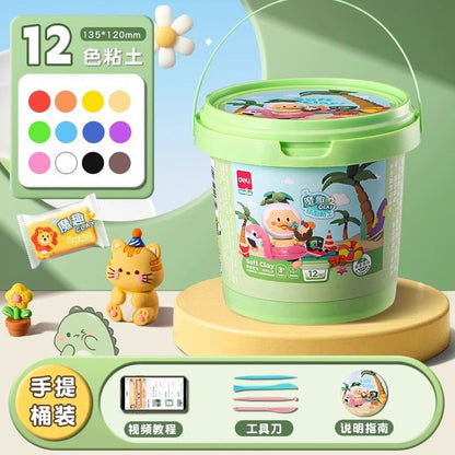 Deli ultra-light clay children's safe non-toxic clay 12 colors 24 colors 36 colors kindergarten plasticine clay toys