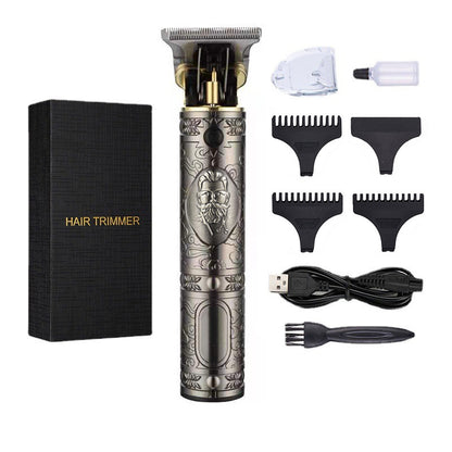 Hair clipper electric household shaved head electric clipper retro oil head charging engraving electric hair clipper cross border haircut clipper