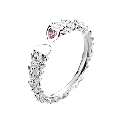 Original all-match simple niche design feeling love ins cold wind irregular index finger ring female open ring