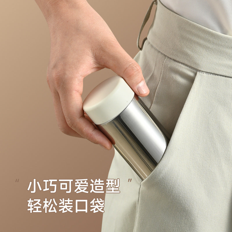 New Mini Thermos Mug Small Portable Simple Creative Water Cup Portable Pocket Cup Spot