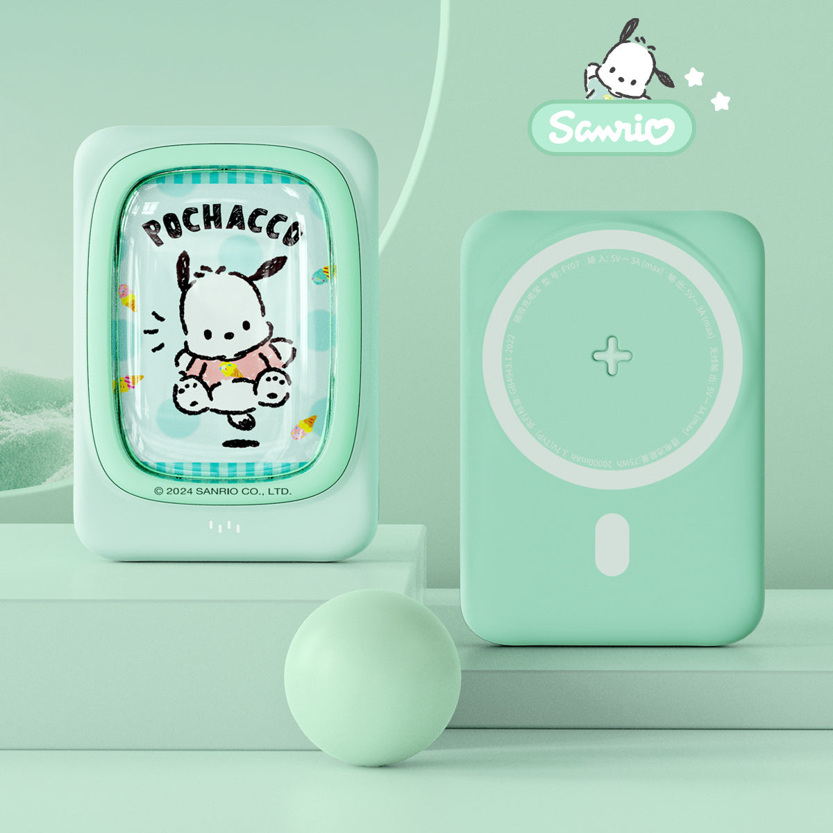 Sanrio Kulomi Magnetic Power Bank Wireless Charging Ultra-thin, compact and lightweight, ultra-large capacity fast charging