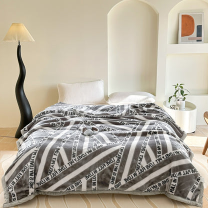 Thickened Raschel Blanket Winter Warm Blanket Flannel Cover Blanket Bed Sheet Double Layer Antistatic Cloud Blanket