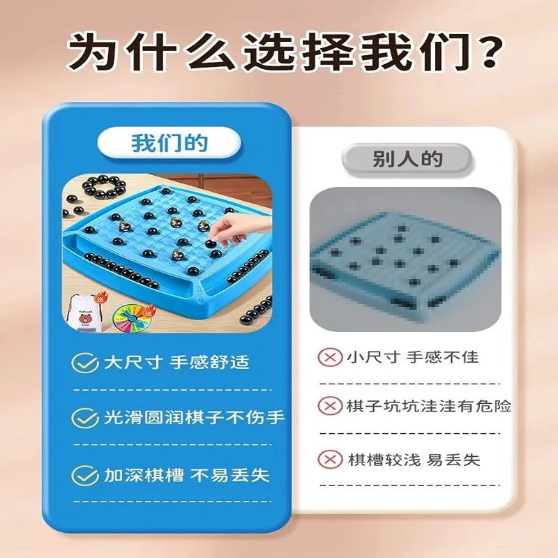 Stepping on thunder, magnetic battle chess, fun magnetic induction chess, children's effect chess, board games, parent-child interactive toys