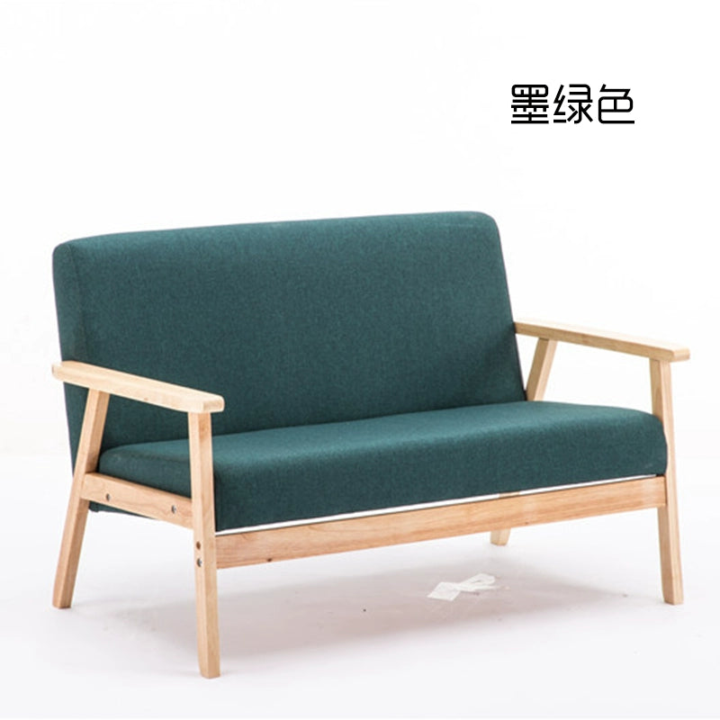 Nordic Japanese-style simple combination small apartment solid wood rental house modern economical clothing store double sofa table and chairs