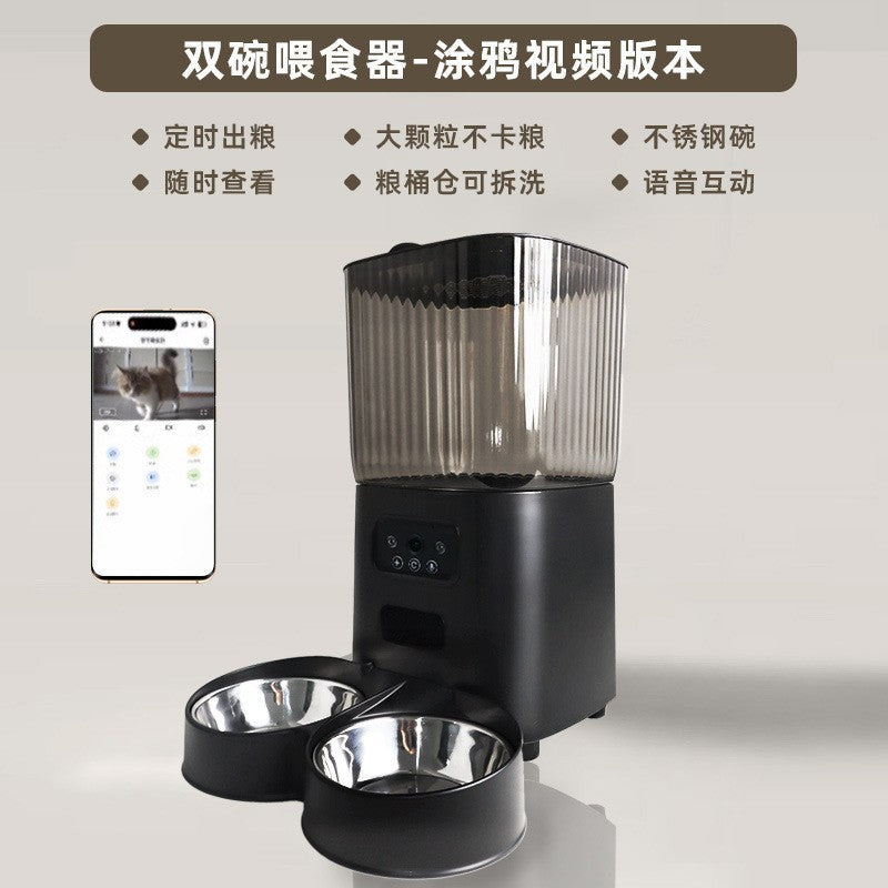 Explosive pet 5L automatic feeder, cat smart products, regular and quantitative remote feeding, dog universal