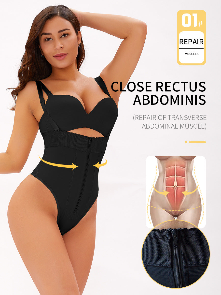 Cross-border European and American insTOPMELON hot style large size ladies high waist T-shaped body shaper D067B