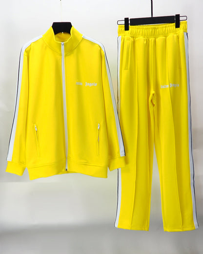 The correct version of the tide brand palm palm angel striped webbing high street casual sports jacket couple suit
