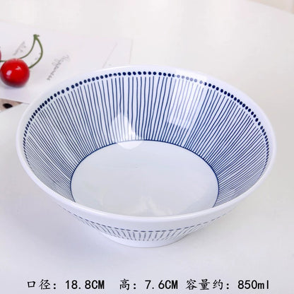 High-temperature underglaze color Japanese-style ceramic dishes and dishes set for home eating small bowls of grass series tableware combination