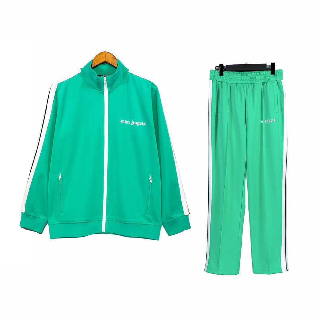 The correct version of the tide brand palm palm angel striped webbing high street casual sports jacket couple suit