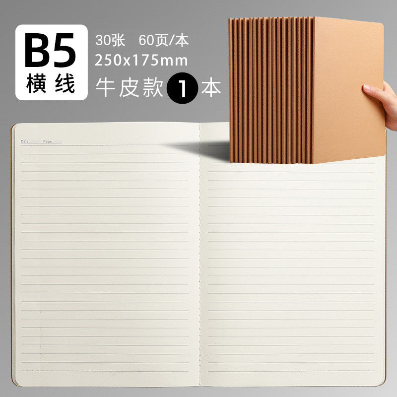 b5 notebook student homework book kraft paper turning book notepad exercise factory spot