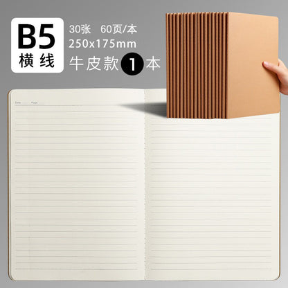 b5 notebook student homework book kraft paper turning book notepad exercise factory spot