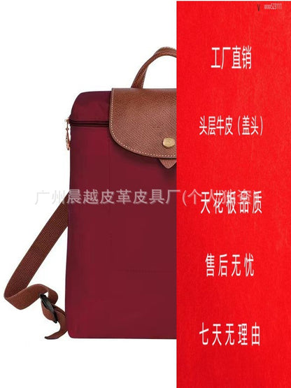 (French) dragon backpack handbag, waterproof nylon ladies backpack, school bag, commuter bag, changing bag