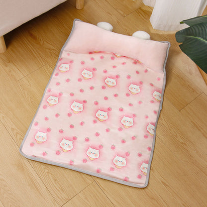 Kennel Cat Kennel Summer Ice Silk Mats Dog Kennel Pet Supplies Teddy Small Medium Dog Bed All Seasons Universal