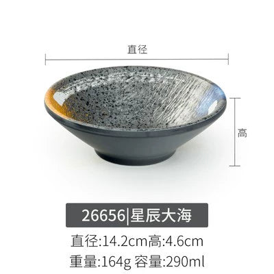 Melamine plate Japanese-style plastic barbecue plate imitation porcelain round flat plate barbecue plate restaurant hot pot tableware dish