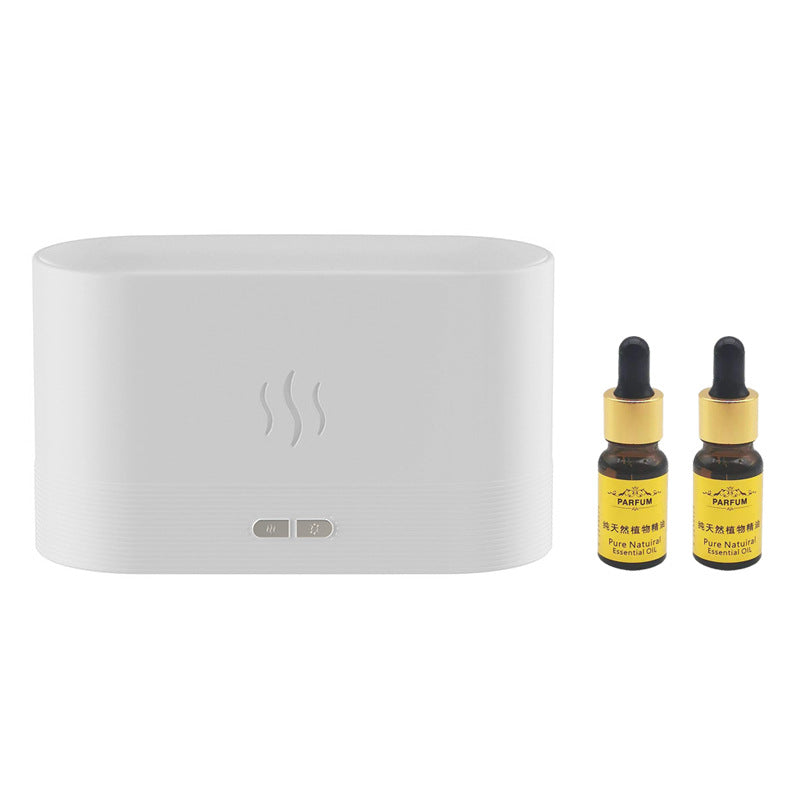 simulation large fog flame humidifier aromatherapy machine USB flame atmosphere lamp home office humidification aromatherapy