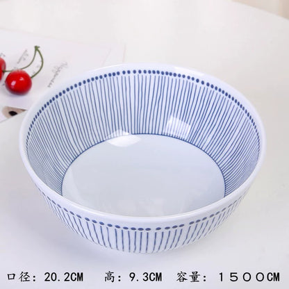 High-temperature underglaze color Japanese-style ceramic dishes and dishes set for home eating small bowls of grass series tableware combination