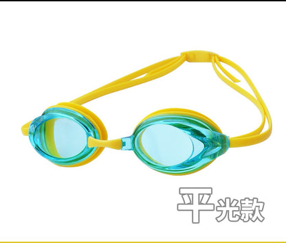 myopia swimming goggles adult swimming goggles equipment high-definition waterproof anti-fog silicone goggles transparent swimming goggles box wholesale
