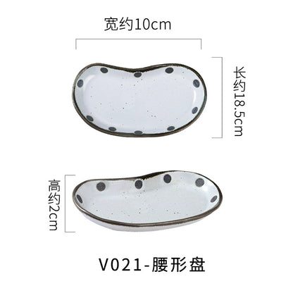 A radish Japanese-style coarse ceramic rice bowl features retro creative dishes and cups slightly flawed tableware ice cream bowl