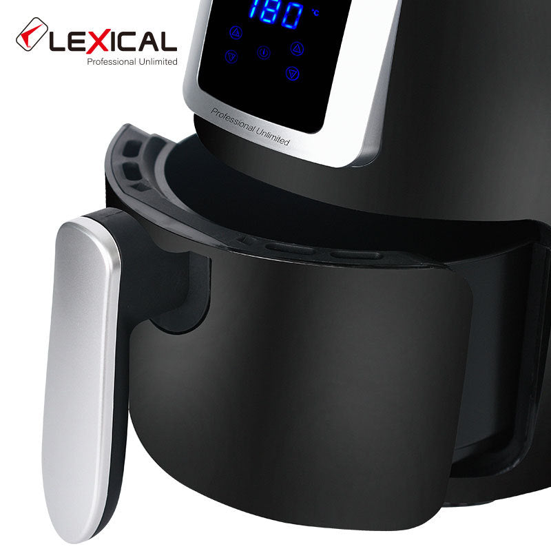 2L Smart Touch Oil-Free Air Fryer  Multi-Functional Electric Cooker  Cross-Border Wholesale  Black Compact Design