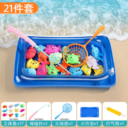 Strictly select boys, age puzzle fishing, toy pool, magnetic sucking baby, female early education, fishing sister and brother toys, children's gifts