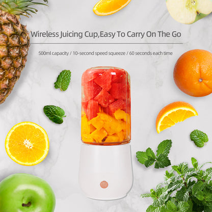 Mini Portable Electric Juicer Cup  Wireless Rechargeable Household Blender for Smoothies & Juices