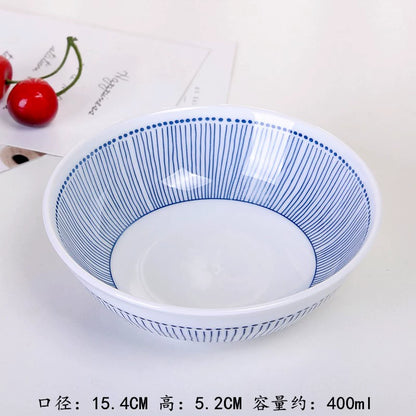 High-temperature underglaze color Japanese-style ceramic dishes and dishes set for home eating small bowls of grass series tableware combination