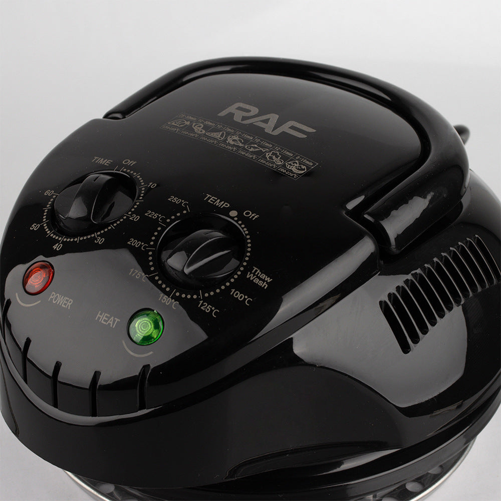 Smart 12L Glass Air Fryer  Multi-Function Light Wave Oven with Visual Window  Oil-Free Cooking Appliance for Home & Gifts