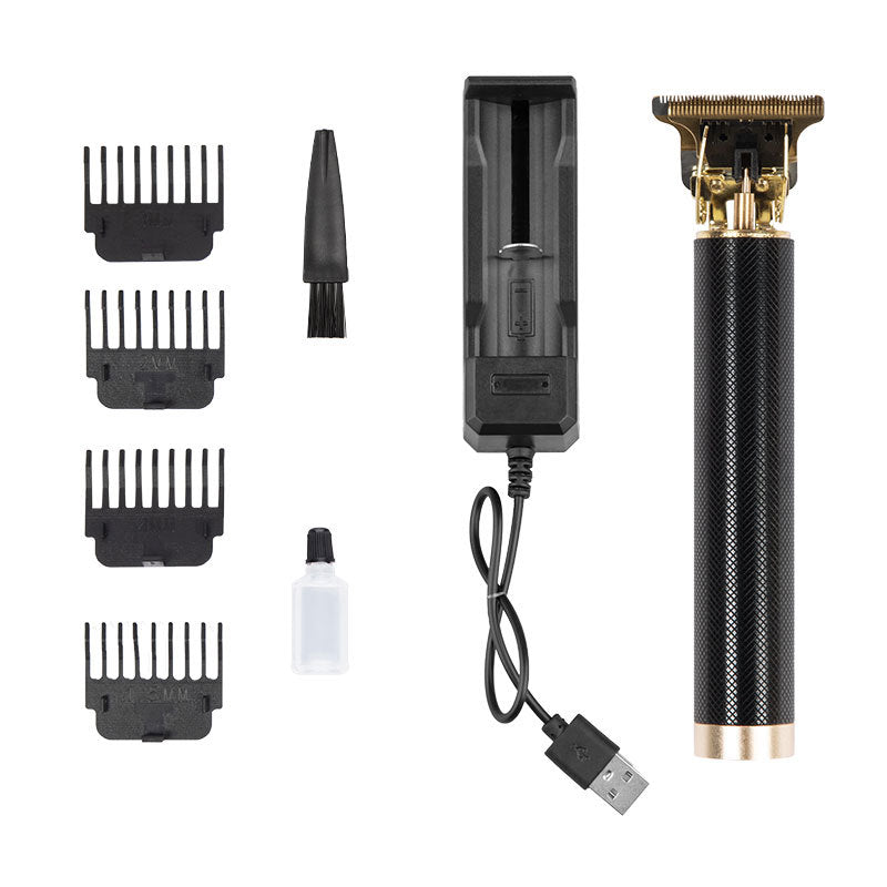 Hair clipper electric household shaved head electric clipper retro oil head charging engraving electric hair clipper cross border haircut clipper
