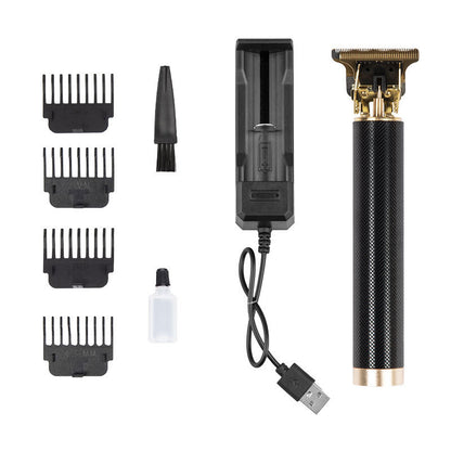 Hair clipper electric household shaved head electric clipper retro oil head charging engraving electric hair clipper cross border haircut clipper