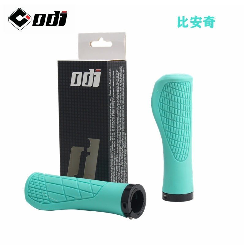 American ODI Rubber Meat Ball Handlebar Grip Mountain Bike Grip Lockable Anti-Slip Shock Absorbing Folding Bike Cycling Grip