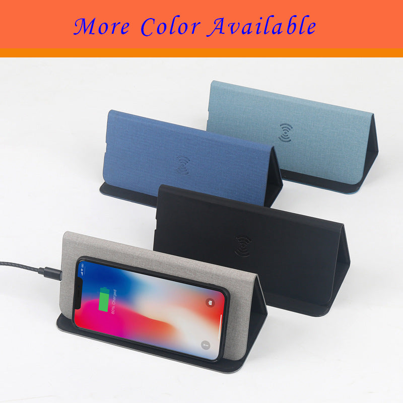 Cross-border mobile phone wireless charging mouse pad portable wireless charging folding mouse pad small laser engraving LOGO