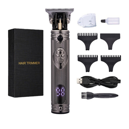 Hair clipper electric household shaved head electric clipper retro oil head charging engraving electric hair clipper cross border haircut clipper