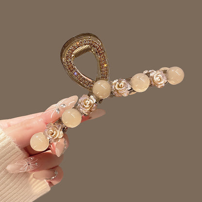 new spring and summer grab clip large shark clip is not loose sense of luxury, back of the head hair grip clip hair ornament women