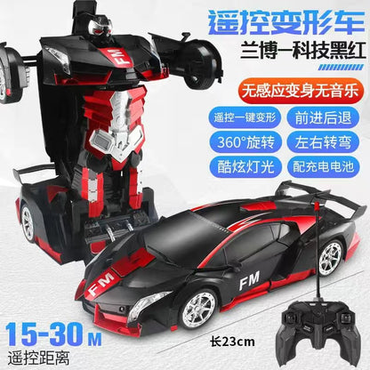 2.4G remote control deformation car King Kong racing charging remote control deformation car electric remote control car toy car