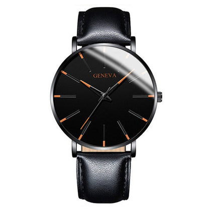 fashion blue needle men's watch men's watch quartz watch mesh belt spot one piece