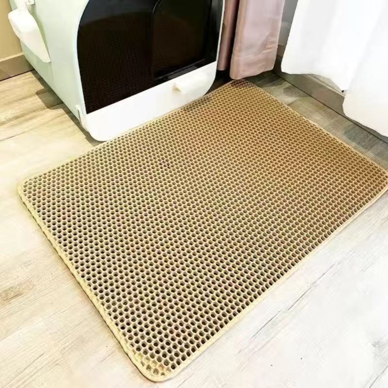 Double-layer thickened EVA cat litter mat can be washed, anti-take-out, anti-splash, cat rubbing mat, cat litter box, cat supplies