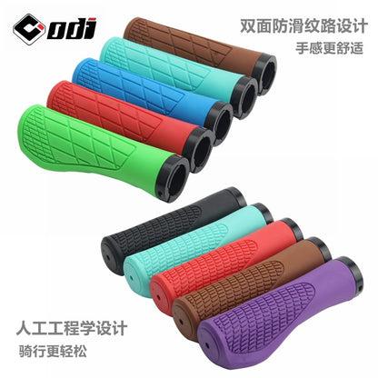 American ODI Rubber Meat Ball Handlebar Grip Mountain Bike Grip Lockable Anti-Slip Shock Absorbing Folding Bike Cycling Grip