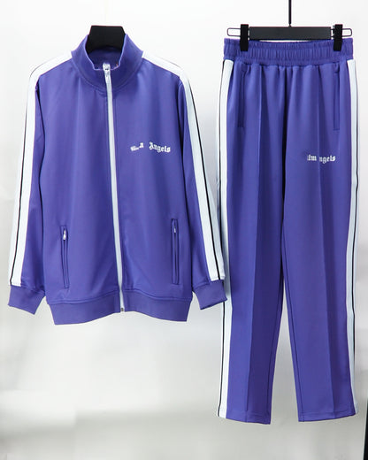The correct version of the tide brand palm palm angel striped webbing high street casual sports jacket couple suit
