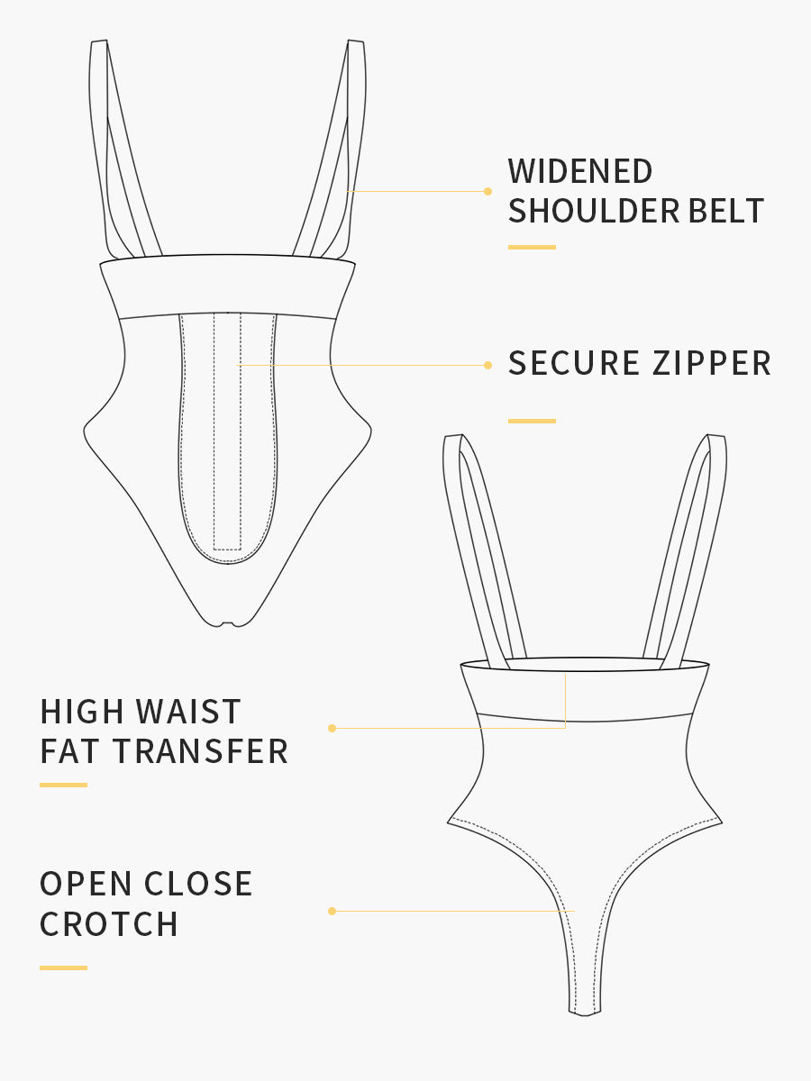 Cross-border European and American insTOPMELON hot style large size ladies high waist T-shaped body shaper D067B
