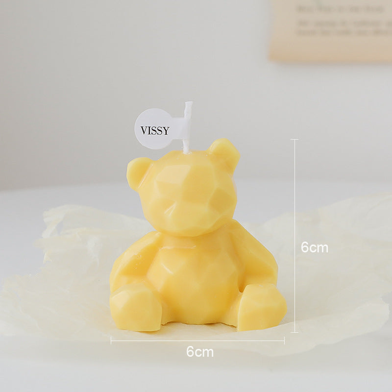 Bear scented candle spot handmade ins decoration creative gift box set cross-border birthday scented candle