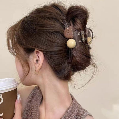 new spring and summer grab clip large shark clip is not loose sense of luxury, back of the head hair grip clip hair ornament women