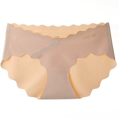 Women's Mulberry Silk Pure Cotton Bottom Antibacterial One-Piece Non-marking Low Waist Belly Support Maternity Underwear