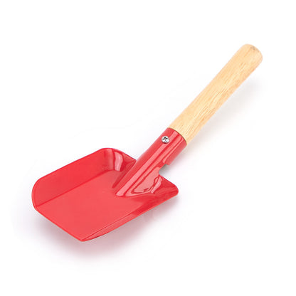 Household gardening tool set: wooden handle garden small shovel beach to catch the sea digging sand flower shovel garden vegetable planting loose soil rake
