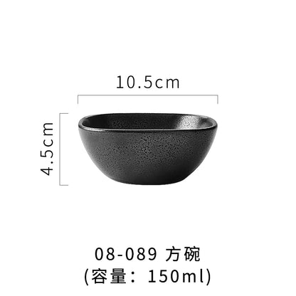 A radish Japanese-style coarse ceramic rice bowl features retro creative dishes and cups slightly flawed tableware ice cream bowl