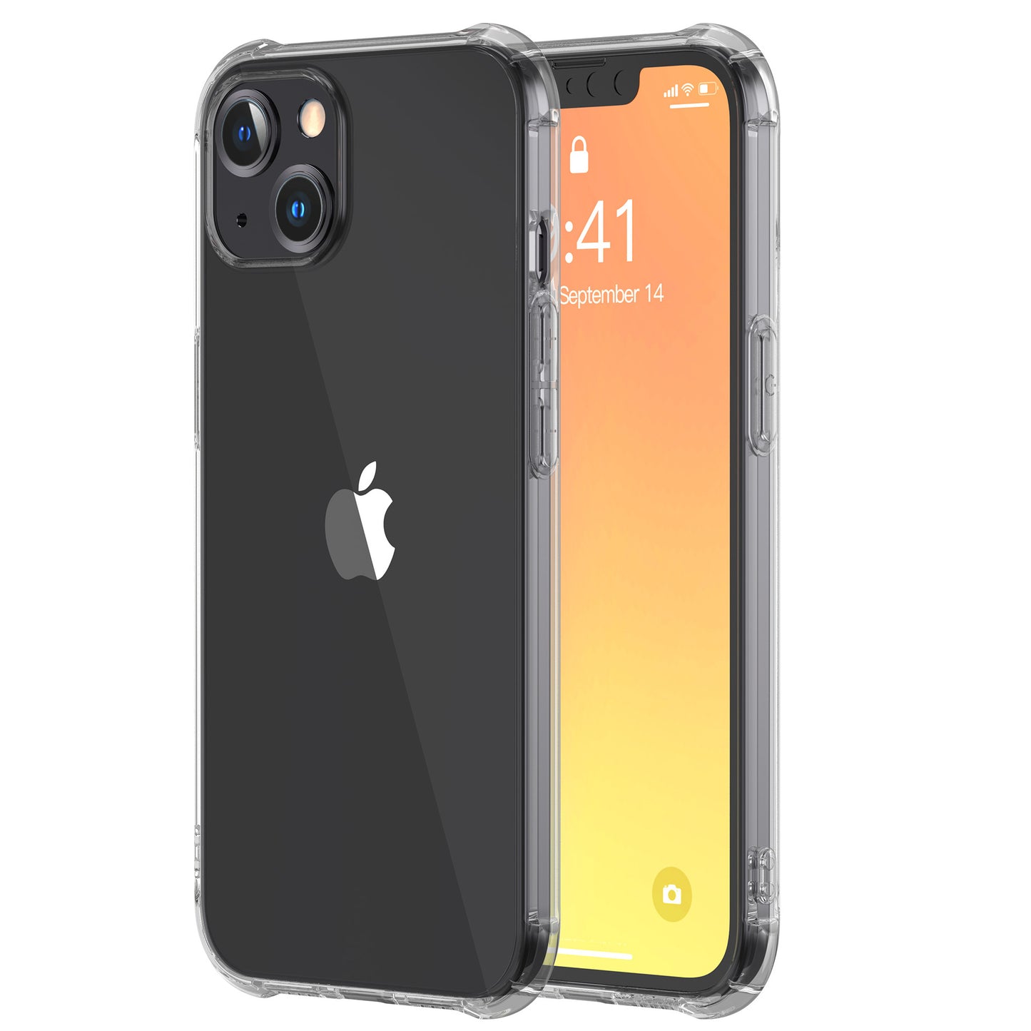 New iphone14 mobile phone shell anti-fall silicone 13 promax suitable for Apple 13 transparent tpu creative shell