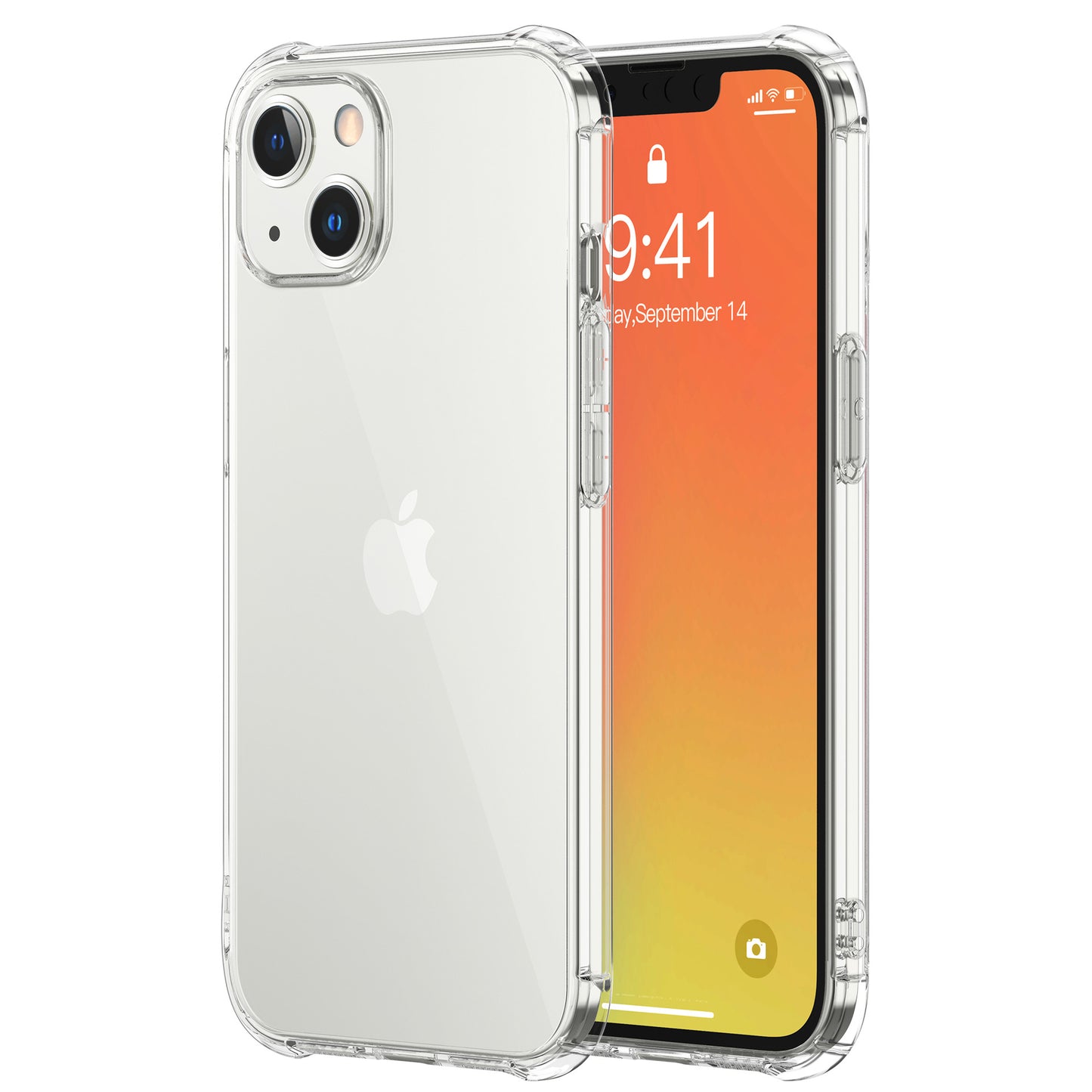 New iphone14 mobile phone shell anti-fall silicone 13 promax suitable for Apple 13 transparent tpu creative shell