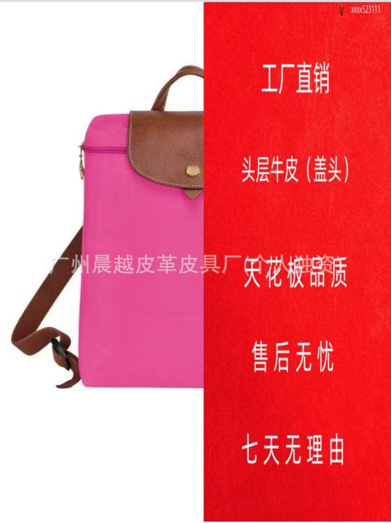 (French) dragon backpack handbag, waterproof nylon ladies backpack, school bag, commuter bag, changing bag