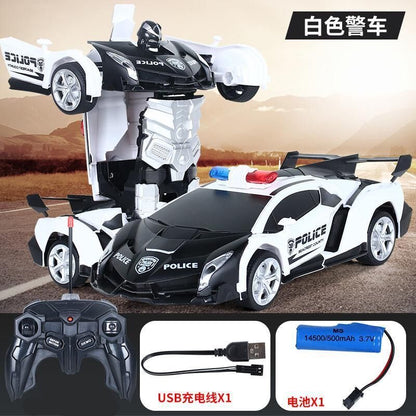2.4G remote control deformation car King Kong racing charging remote control deformation car electric remote control car toy car