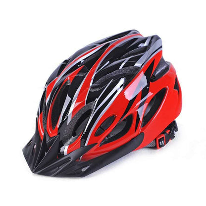 Outdoor cycling one-piece helmet is porous, breathable, ultra-light, and unisex in summer, and the size adjustable safety helmet