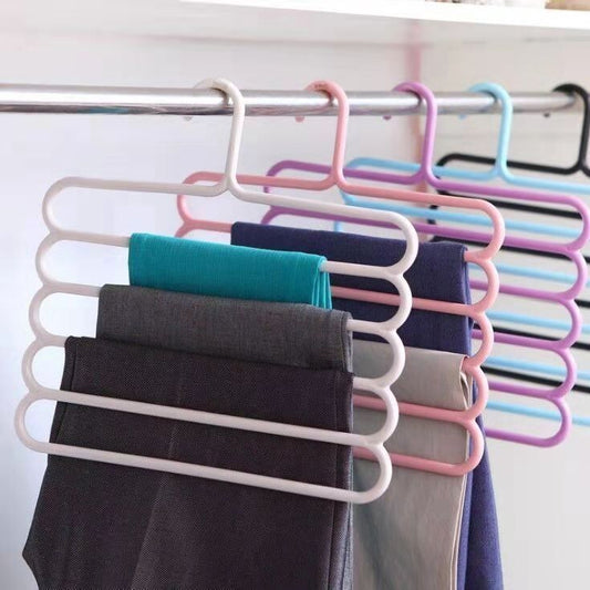 Multifunctional scarf rack plastic five-layer storage clothes rack non-slip scarf rack silk scarf storage rack silk scarf hanger